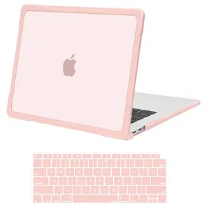 MOSISO Compatible with MacBook Air 13 inch Case M1 2021 2020 2019 2018 A2337 M1 A2179 A1932, Reduces-Fingerprints Case with Soft TPU Bumper Shell&Keyboard Cover for MacBook Air 13.3 M1