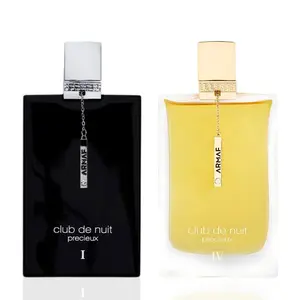 Club de Nuit Précieux I & Club de Nuit Précieux IV Extrait de Parfum Sprays 55ml (1.8oz) by Armaf (Bundle)