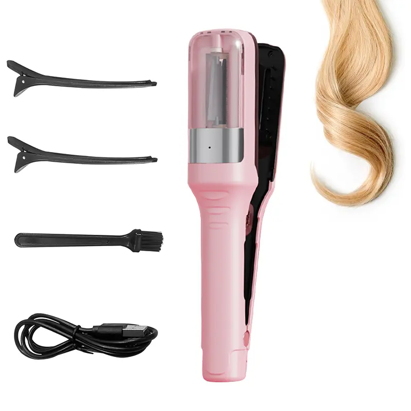 [Renhui] Hair split trimmer is cordless and portable, suitable for dry, damaged, brittle, curly, straight hair; professional hair care and styling tool, suitable for home and travel
