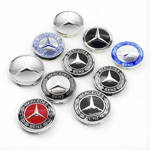 4PCS 60mm Car Wheel Center Hub Cap Car Wheel Badge Styling Accessories Car Decals For Mercedes Benz AMG A/B/C/E/S Class W204 W205 W203 W206 W211 W212 W213 W201 W210 W220 W221 W222 W223 W251 GLC GLK CLA