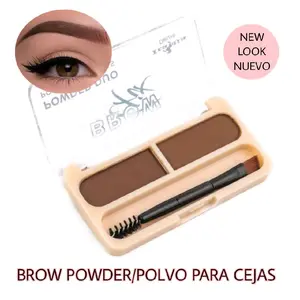 BROW/CEJA Powder Palette with Powder Duo, Polyvinyl Powder for Browing and Eyebrow Fill, Compact Design Makeup