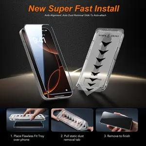 One Fish High-End Privacy Screen Protector Tempered Glass, For Samsung, iPhone, Anti-Snooping Screen Protection,Crystal Clear Easy Installation.