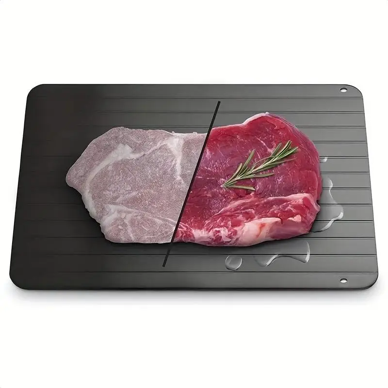 9 Inch Rapid Defrost Plate, Simple Durable Defrosting Tray for Frozen Meat, Defrost Board for Steak, Pork, Beef, Chicken, Fish, Kitchen Meat & Poultry