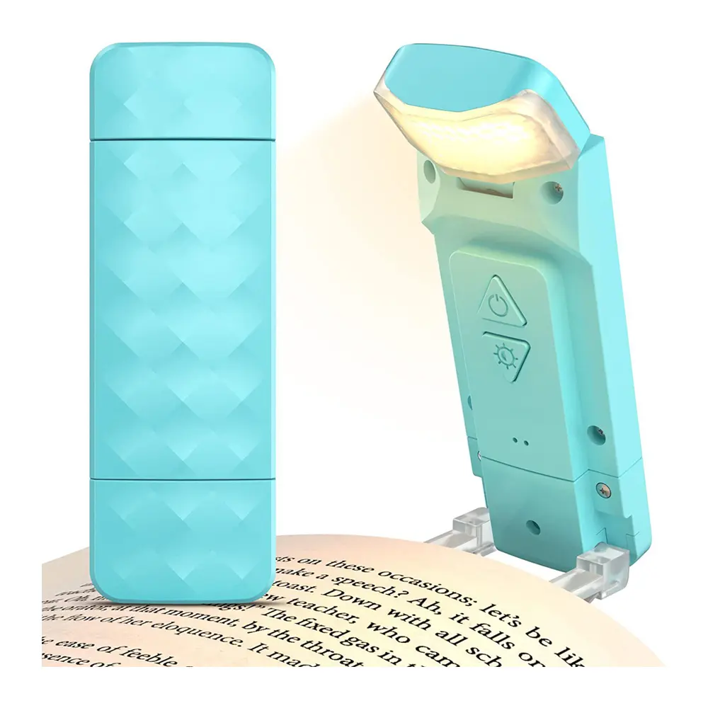 USB Rechargeable Book Light, Clip-on LED Bookmark Reading Light in Bed, 3 Amber Colors & 5 Brightness, Long Lasting, Perfect Gifts Stocking Stuffers for Book Lovers, Adults, Kids, Light Dimmable, Usb Night Light