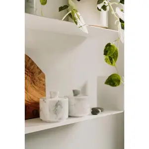 Ivymore Living: Marble Spice Pinch Pots | Salt and Pepper Pots | Salt Cellar