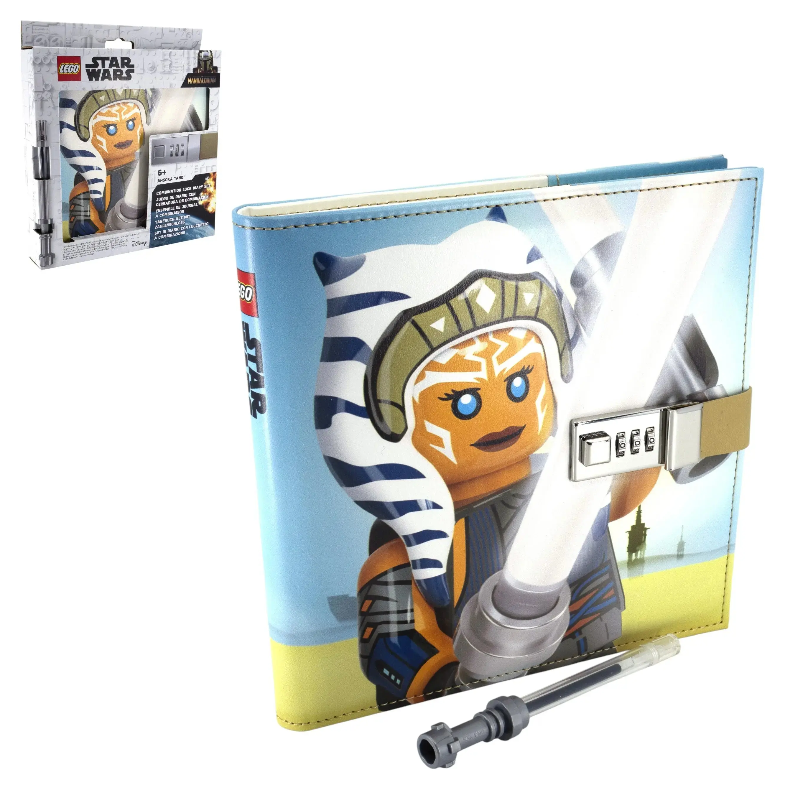 LEGO® Star Wars™ THE MANDALORIAN™ Ahsoka Tano™ Combination Journal & Lightsaber™ Gel Pen Set (53746)