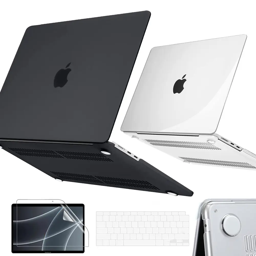 HOMEYA for MacBook Air 13 inch Case A3449 A3240 A3113 A2681 (2026 2025 2024 2023 2022 Release), Snap on Hard Shell & Keyboard Cover & Screen Film for MacBook Air 13.6" M2 M3 M4 M5 Chip