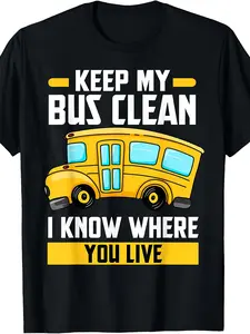 Bus Driver School Traffic Stops T-Shirt