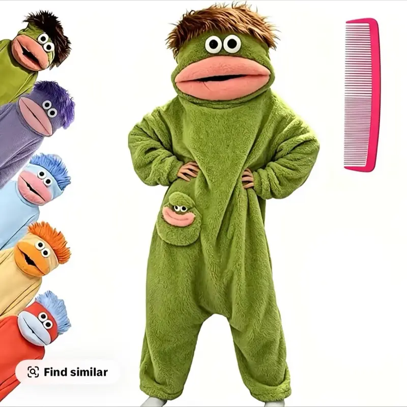 ￼ Msrlassn Cute Monster Pajamas Wearable Blanket Hoodie for Women Men, Mid Year Sale Oversize Soft Warm Cozy Pullover Home Loungewear Funny Pajamas Onesie, Perfect for Home Party Costume Halloween, One Size for Women Men Deals For You Day
