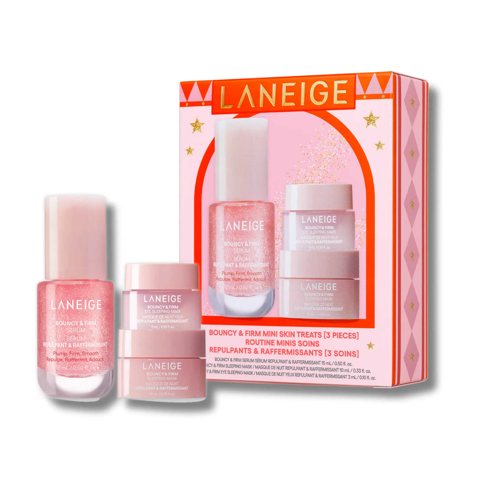 Laneige Bouncy & Firm Mini Skin Treats, Hydrating Gift Set