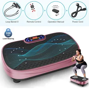 SAYGOGO Vibration Plate Exercise Machine with Bluetooth Lymphatic Drainage Machine, Whole Body Workout Vibration Platform for Wellness and Fitness