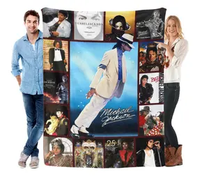 Michael Jackson's High-Quality Flannel Blanket - Superior flannel material is super soft and comfortable. Ideal for travel bedding, sofa, hiking bed, Mother's Day, Valentine's Day, birthday, Christmas gifts.