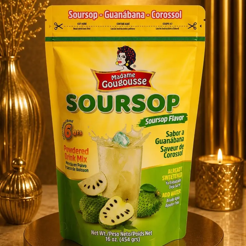 Tropical Soursop Drink Mix Powder - Madame Gougousse Guanabana Flavor