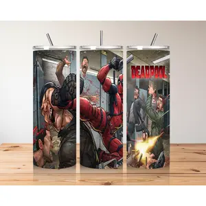 Mercenary Madness Tumbler - Customizable Action-Packed Drinkware