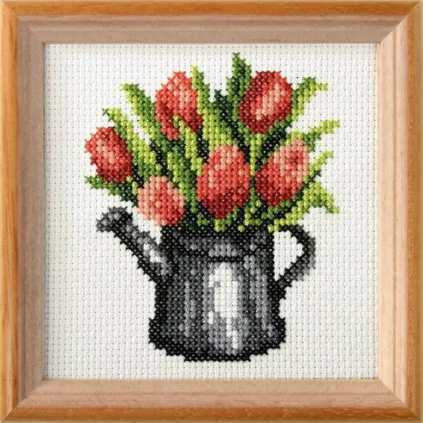 Stamped Cross stitch kit "Tulips" 7592
