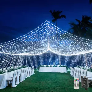 Ollny 262FT Fairy Lights, 800 LED Plug in Christmas Lights, 8 Modes Waterproof Outdoor String Lights with Remote for Wedding Birthday Party Indoor Room Decorations