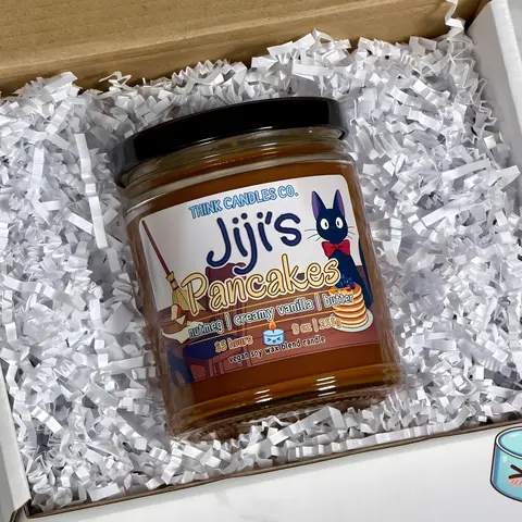 Jiji's Pancakes Candle | Hand Poured Vegan Wax Blend Candle | 9 oz, 4 oz, 2 oz Snap Bar