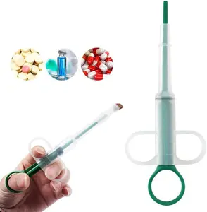 Pet Pill Gun Dispenser for Cats & Small Dogs | 3-Pack Soft Tip Animal Medicine Syringe Pusher | No-Scratch Safe Medicine Feeder Tool | Essential Pet Care Supplies , gift