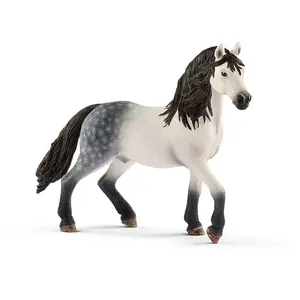 Schleich North America  Andalusian Stallion Mare Toy Figure, White & Black