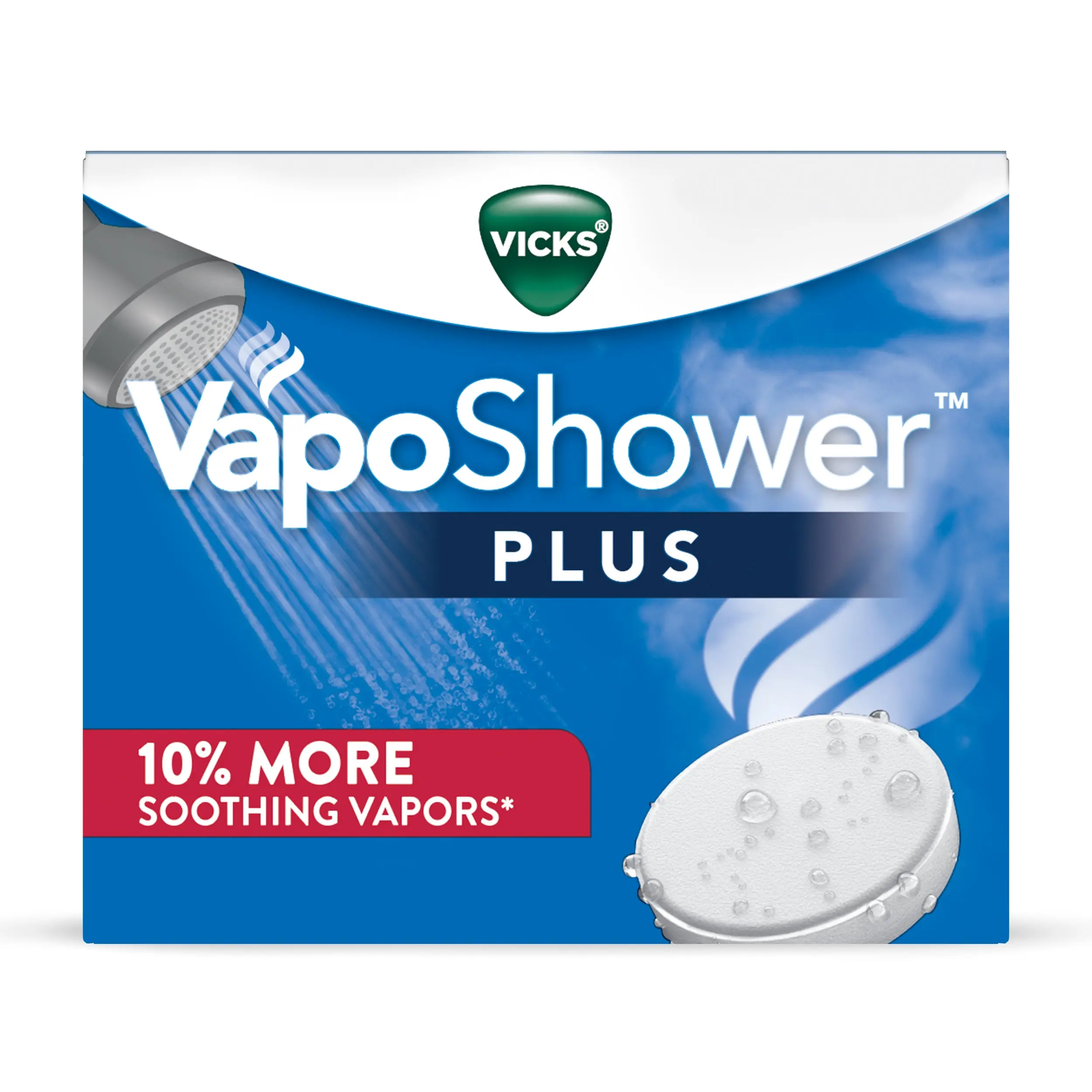 Vicks, VapoShower Plus, Eucalyptus Shower Steamer, 12 count