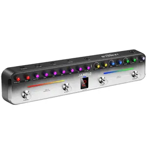 JAMELO Multi Effects Guitar Pedal Electric Guitar Effector with 40 Editable Presets,7 Popular Effects Modules,Chorus,Delay,Reverb,MOD,Rechargeable Battery
