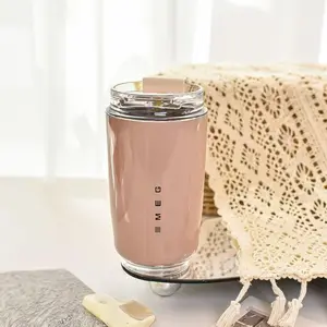 Coffee Cup Stainless Steel Reusable Vacuum Insulated Mug, Multi-Functional Thermal Bottle, Portable Student Cup, Keeps Hot and Cold, Small and Convenient, Coffee Thermos, Tumbler