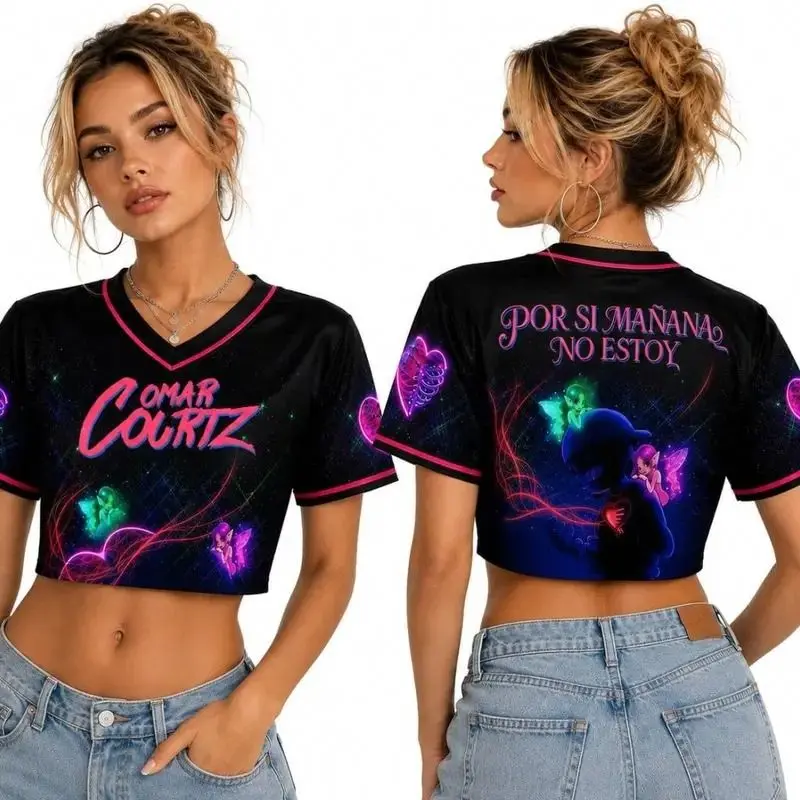 Latin Urban Croptop Shirt, 2026 Tour Inspired Jersey, Short Sleeve Graphic Top, Puerto Rican Music Style, Unisex Fan Gift