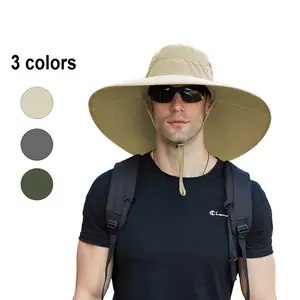 Super Wide Brim Sun Hat, UPF 50+ UV Protection, Waterproof & Breathable Bucket Hat, Unisex, Suitable for Fishing, Hiking, Camping, and Outdoor Activities (Father's Day Gift)