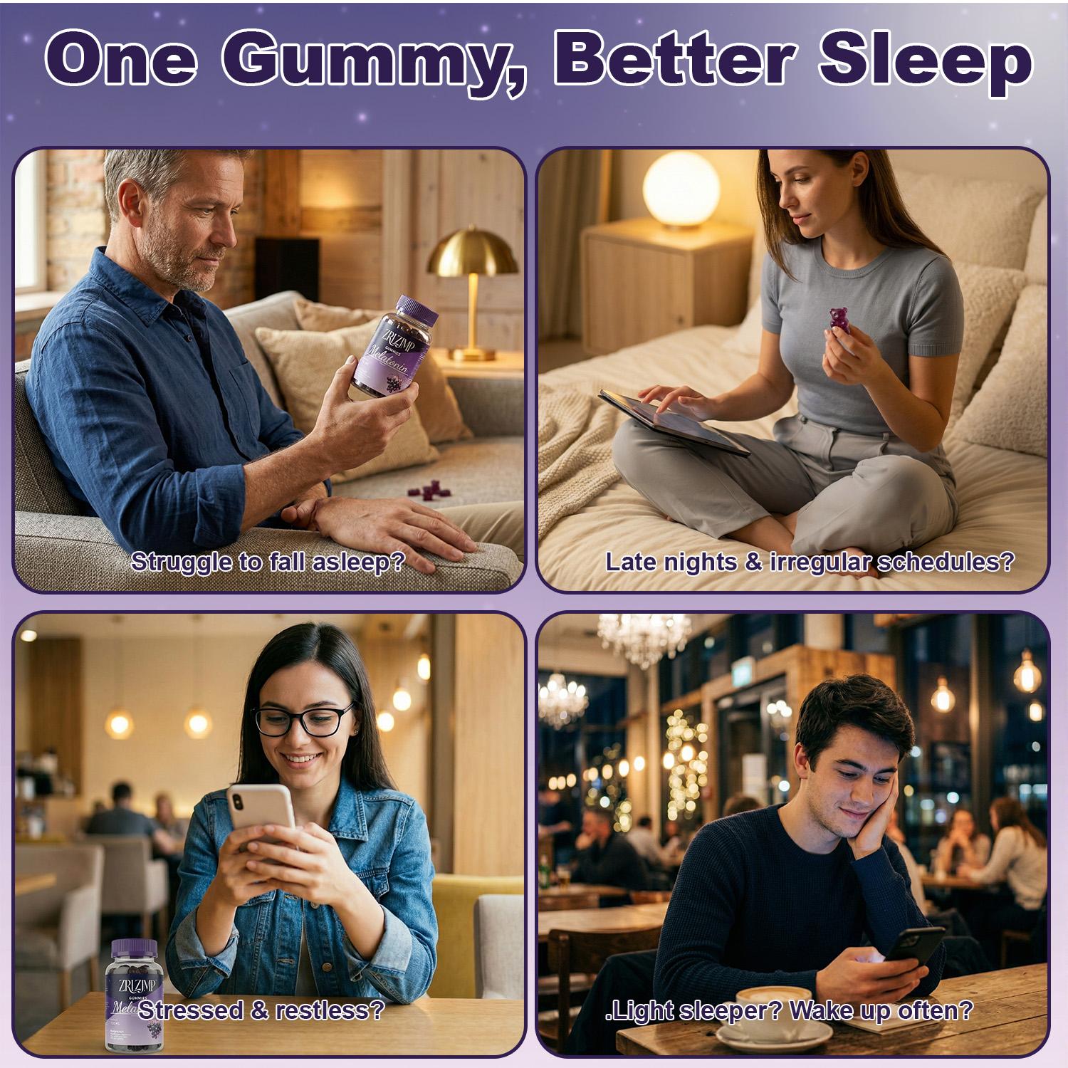 26mg Melatonin Bear Gummies High Potency Sleep Support