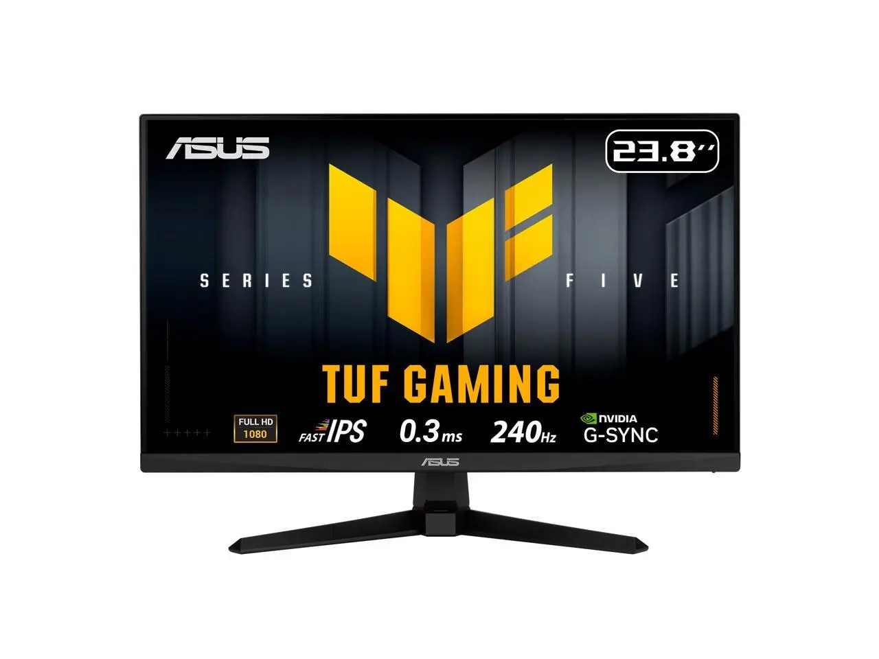 ASUS TUF Gaming Series 5 - VG249QM5A Gaming Monitor– 23.8" FHD(1920 x 1080) Fast-IPS, 240Hz, 0.3ms, G-SYNC® compatible, AMD FreeSync™ Premium, ELMB SYNC, 99% sRGB, DisplayWidget Center, Gaming AI,