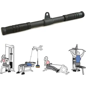 Straight Bar, Pull Down Bar 360 Rotating, Lat Pulldown Attachments  Attachments For Gym  Machine Attachment, Tricep Press Down Curl Bar, Strength   Attachments