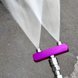 Dual Nozzle High Pressure Washer Adapter, Aluminum Alloy Material with Stainless Steel Diverter, 1/4 Inch Quick Connect, High Flow Adjustable Nozzle for Car Wash and Garden Maintenance