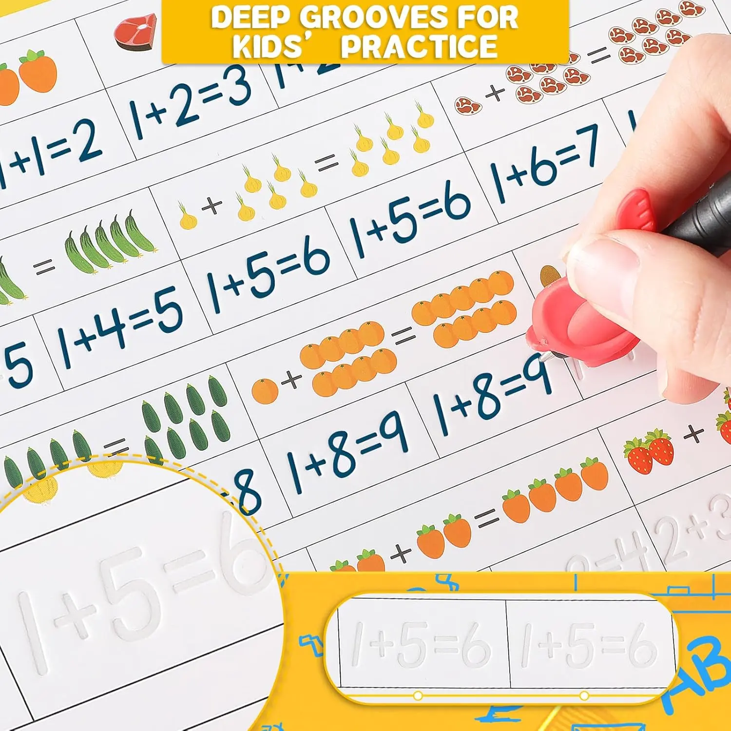 8 count Magic Grooved Writing Practice Books Disappearing Ink Pens ...