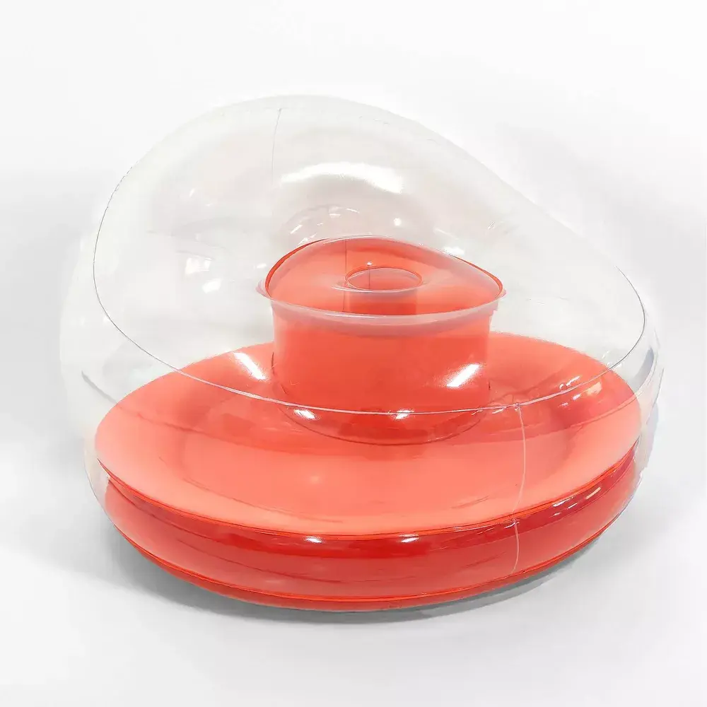 Seek Colorblock Orange Blow Up Chair