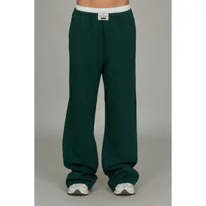 Hunter Green Wide Leg Sweatpant