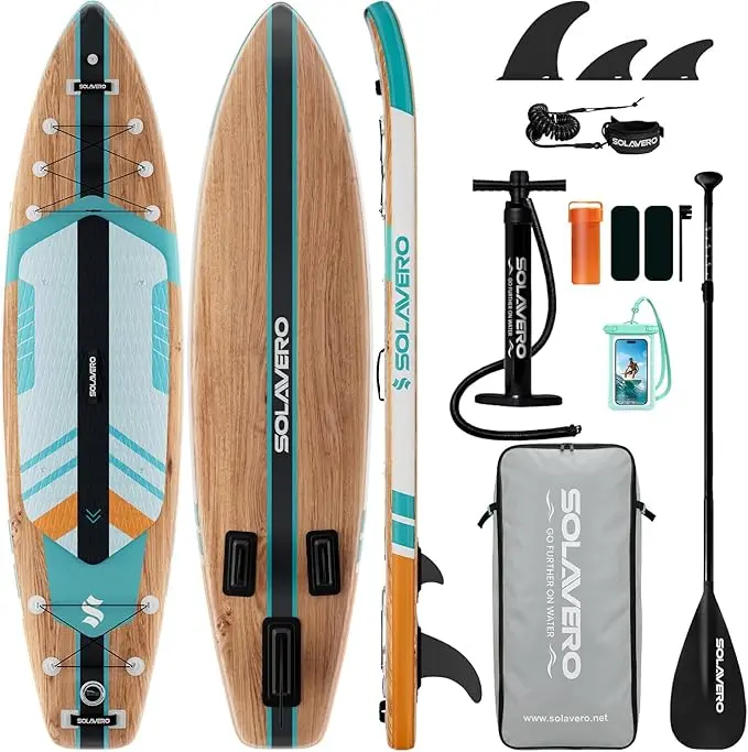11'6"Inflatable Paddle Board with Premium SUP Board Accessories, Paddle Board with Anti-Slip EVA Deck for Youth&Adults of All Skill Levels,SUP Board with Seat for Yoga,Fishing,Surf  HLFURNITURE summerwins