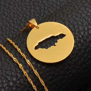 Jamaica Map Necklace - Flag - Map Pendant - Gifts - Pride - Jewelry for Men and Women