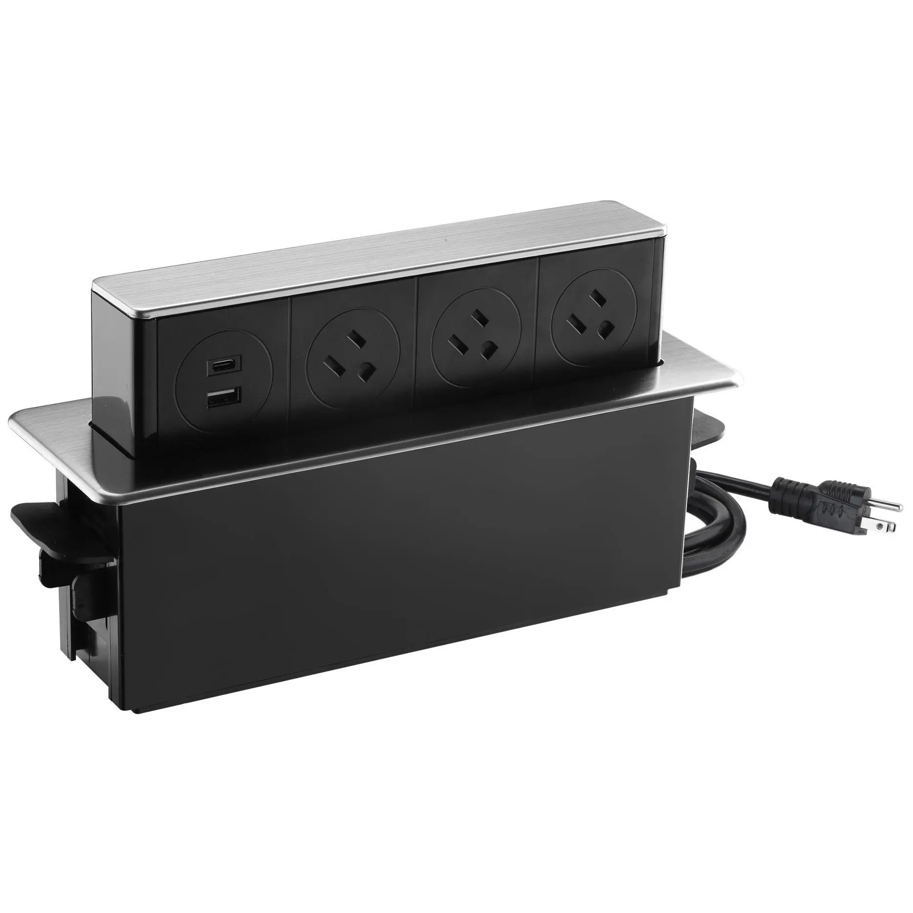 Link2Home Space Saver Horizontal Pop Up OutletW/USB