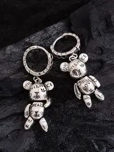 Women's Punk Style Hoop Earrings, Geometric Design Copper Chain Material, All-Seasons Accessory Eh0217 Batch Number No Choking Hazard