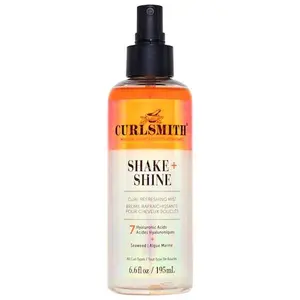Curlsmith  Shake & Shine Curly Hair Mist with Hyaluronic Acid Vanilla Orange Solid Conditioner Bar Mini Anti-Frizz Styling Cream Brown Super Elastic Bands Heat Spray for Perfect Day Lemon Scented Vegan Detangler Gold Lust Dry Protection growth oil