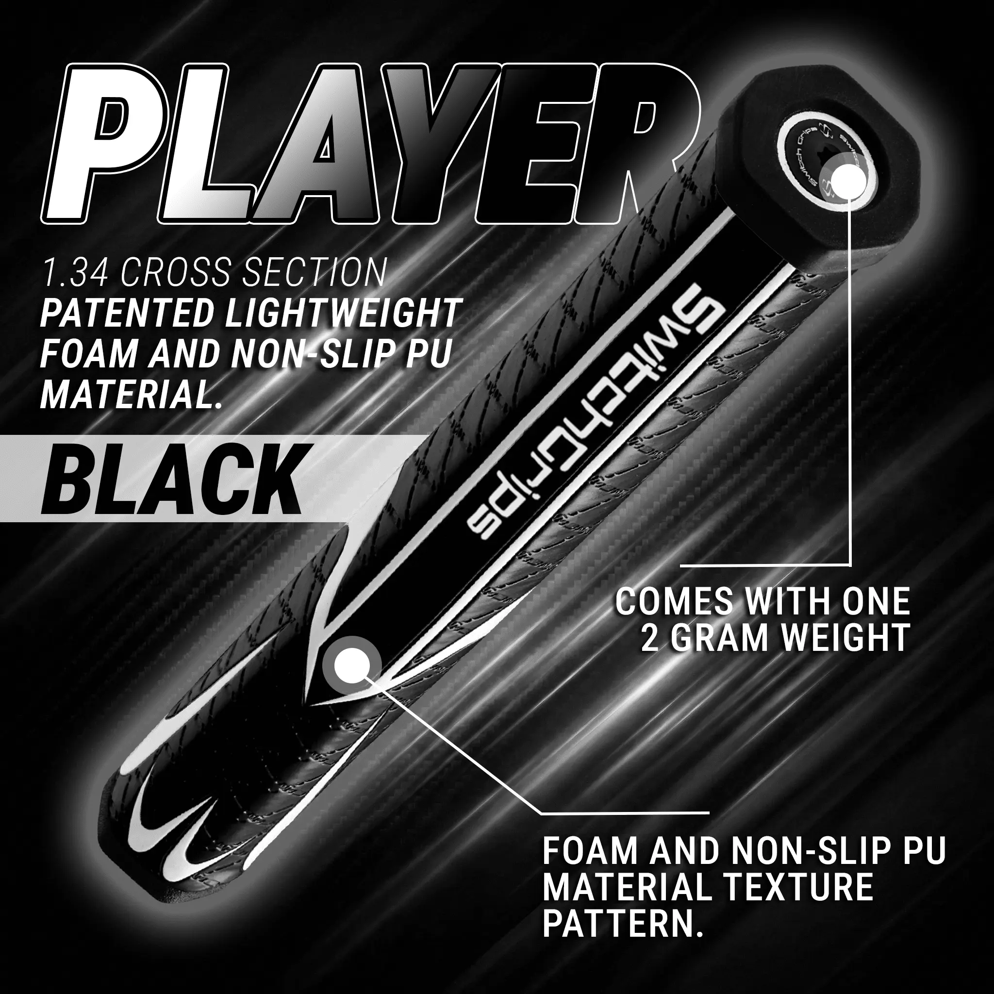 SwitchGrips Counter-Balance Player Line. 1.34 Cross Section Lightweight Foam Putter Grip TikTok