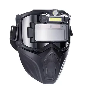 Solar Powered Auto Darkening Welding Mask, Wide Lens Adjustable Sensitivity, Delay Grinding Mode, Welders Welding Helmet