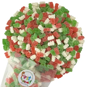 CHRISTMAS MIX SOUR GUMMY FUN BEARS 2 LB BAG