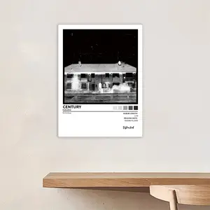 EsDeeKid-Century album music art poster, rap-hip-hop-R&B album wall decoration, iconic rap album aesthetic decoration, modern music art, a gift for rap fans, frameless.