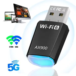 1300Mbps USB 3.0 Wireless Network Card, Dual Band USB 3.0 WiFi Wireless Network Dongle  WiFi 6 Dual Band PCIe Adapter for Desktop,WPA-PSK/WPA2-PSK/WPA3