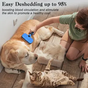 Self Cleaning Slicker Brush For Dogs & Cats, Skin Friendly Grooming Cat Brush, Dog Brush For Shedding, Deshedding Brush, Hair Brush Puppy Brush For Haired Dogs, Pet Supplies Accessories