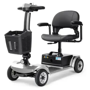 Unificare 4-Wheel Mobility Scooter for Seniors - Heavy-Duty 418 lbs Capacity, Easy-to-Use, Foldable, Tight Turning Radius, Medical Healthcare Equipment Wheelchair Alternative