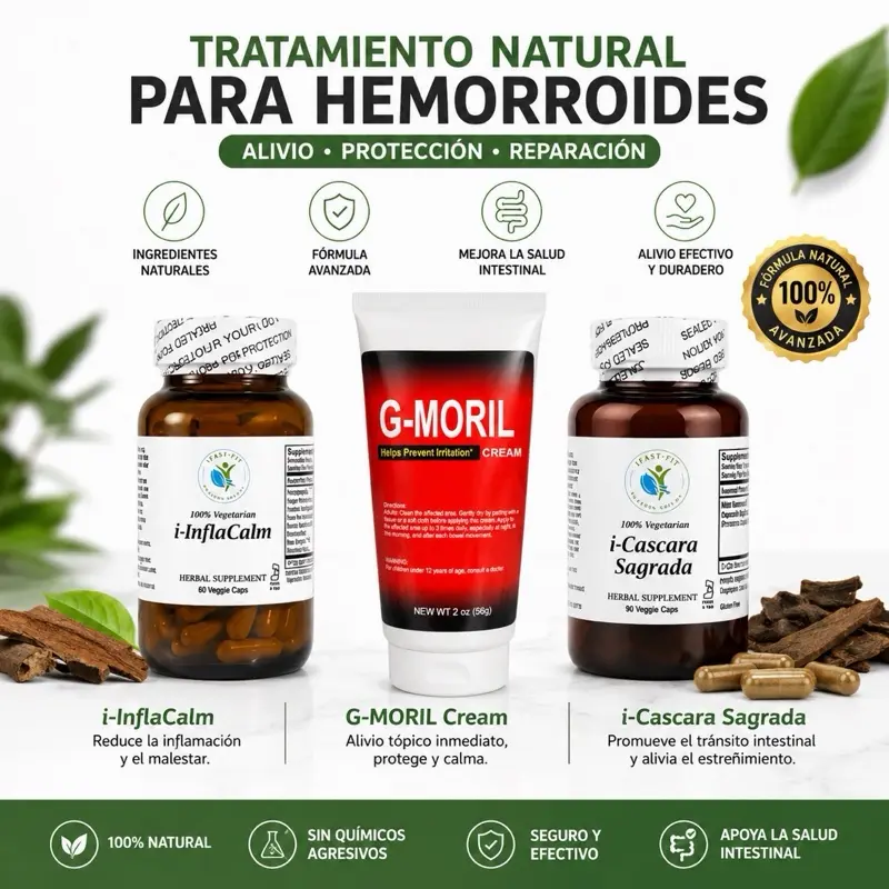 IFastFit Hemorrhoid Support Bundle - i-InflaCalm & i-Cascara Sagrada Herbal Supplements for Digestive Health