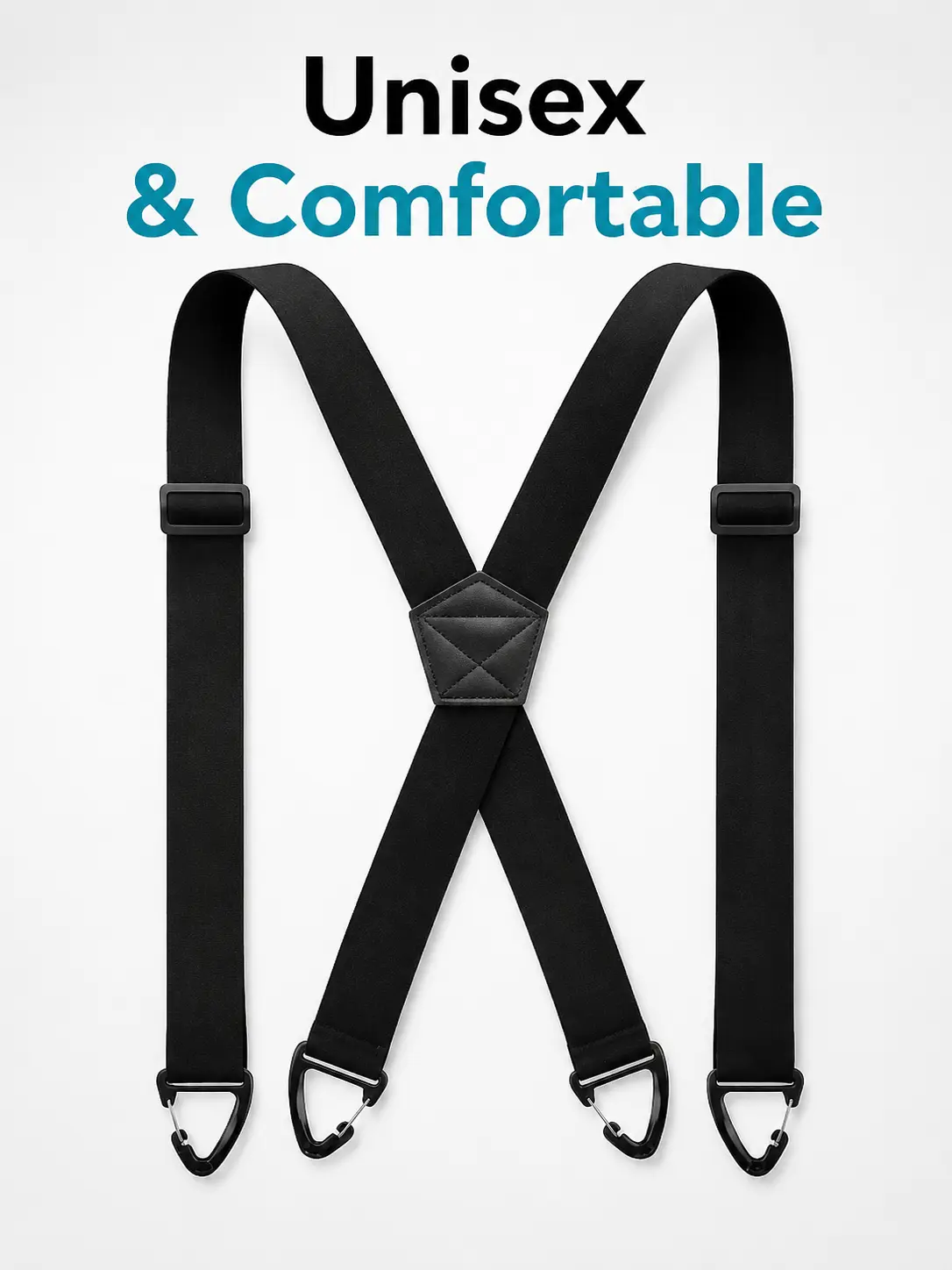 1.5" Heavy Duty Hidden X-Back Design Suspenders for Men - Under-Clothing Adjustable, Rubber Band, Metal Clips, Daily Wear, Summer Use, Ideal for Gifting Adjustment Stylish
