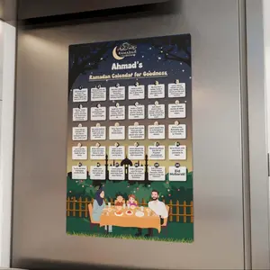 Personalized Ramadan Calendar for Goodness – Acrylic Islamic Wall Art Decor